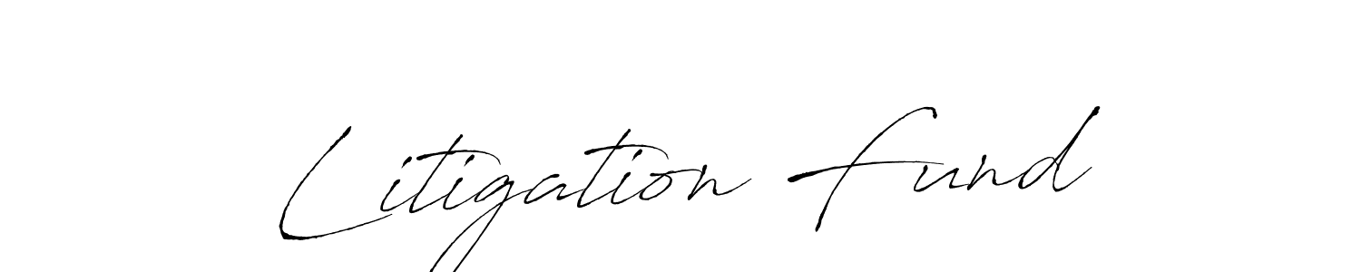 Design your own signature with our free online signature maker. With this signature software, you can create a handwritten (Antro_Vectra) signature for name Litigation Fund. Litigation Fund signature style 6 images and pictures png