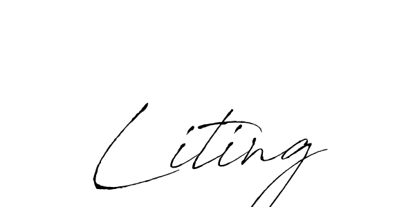 How to make Liting name signature. Use Antro_Vectra style for creating short signs online. This is the latest handwritten sign. Liting signature style 6 images and pictures png