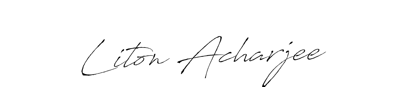 This is the best signature style for the Liton Acharjee name. Also you like these signature font (Antro_Vectra). Mix name signature. Liton Acharjee signature style 6 images and pictures png