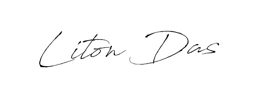 Liton Das stylish signature style. Best Handwritten Sign (Antro_Vectra) for my name. Handwritten Signature Collection Ideas for my name Liton Das. Liton Das signature style 6 images and pictures png