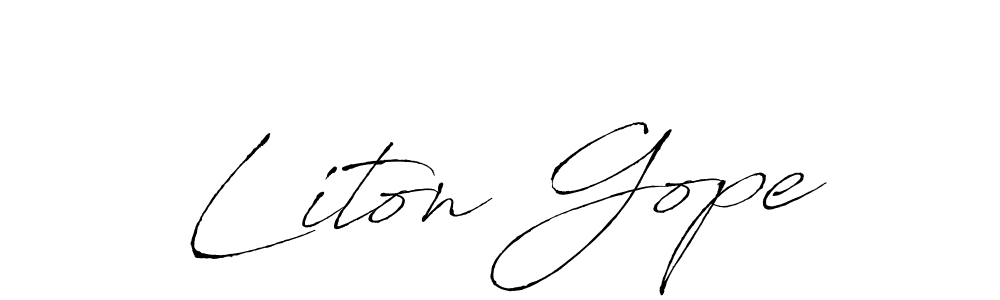 How to Draw Liton Gope signature style? Antro_Vectra is a latest design signature styles for name Liton Gope. Liton Gope signature style 6 images and pictures png