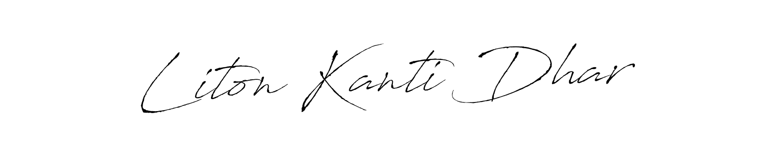 Create a beautiful signature design for name Liton Kanti Dhar. With this signature (Antro_Vectra) fonts, you can make a handwritten signature for free. Liton Kanti Dhar signature style 6 images and pictures png