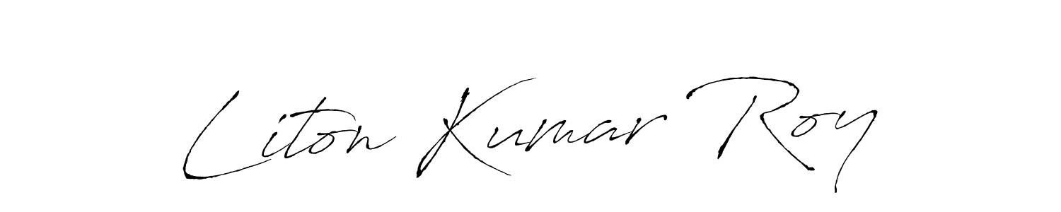 Make a short Liton Kumar Roy signature style. Manage your documents anywhere anytime using Antro_Vectra. Create and add eSignatures, submit forms, share and send files easily. Liton Kumar Roy signature style 6 images and pictures png