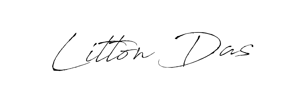 Design your own signature with our free online signature maker. With this signature software, you can create a handwritten (Antro_Vectra) signature for name Litton Das. Litton Das signature style 6 images and pictures png