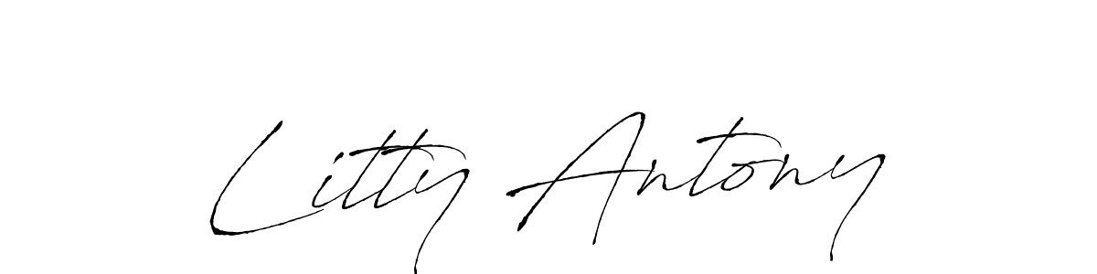 Also You can easily find your signature by using the search form. We will create Litty Antony name handwritten signature images for you free of cost using Antro_Vectra sign style. Litty Antony signature style 6 images and pictures png