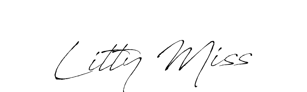 Also we have Litty Miss name is the best signature style. Create professional handwritten signature collection using Antro_Vectra autograph style. Litty Miss signature style 6 images and pictures png