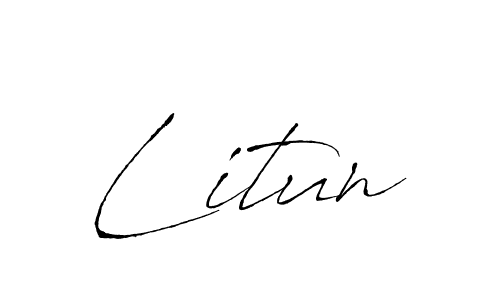 Design your own signature with our free online signature maker. With this signature software, you can create a handwritten (Antro_Vectra) signature for name Litun. Litun signature style 6 images and pictures png