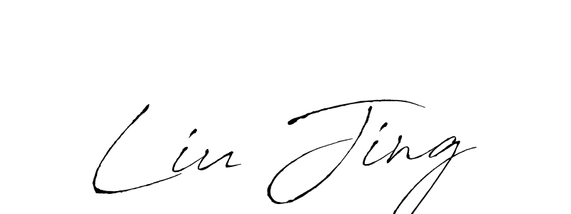 Create a beautiful signature design for name Liu Jing. With this signature (Antro_Vectra) fonts, you can make a handwritten signature for free. Liu Jing signature style 6 images and pictures png