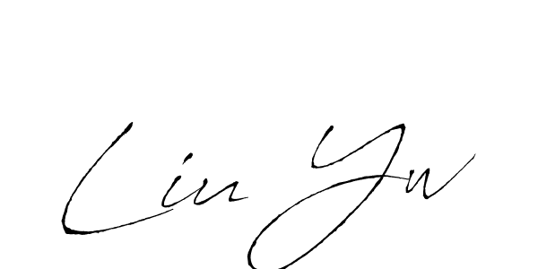 Create a beautiful signature design for name Liu Yw. With this signature (Antro_Vectra) fonts, you can make a handwritten signature for free. Liu Yw signature style 6 images and pictures png