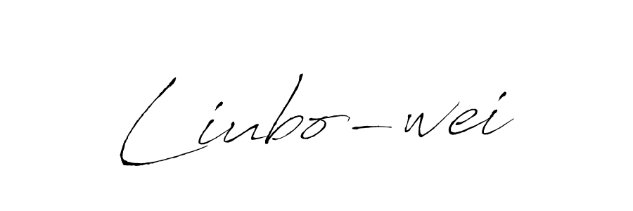 Use a signature maker to create a handwritten signature online. With this signature software, you can design (Antro_Vectra) your own signature for name Liubo-wei. Liubo-wei signature style 6 images and pictures png