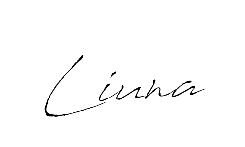 Make a beautiful signature design for name Liuna. Use this online signature maker to create a handwritten signature for free. Liuna signature style 6 images and pictures png