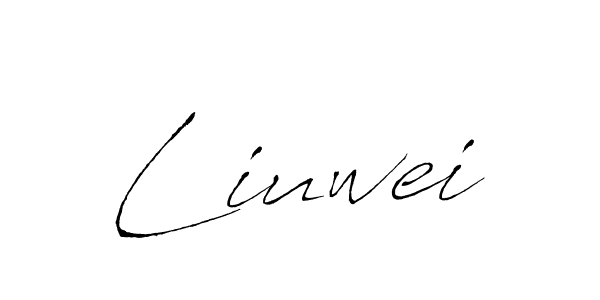 Design your own signature with our free online signature maker. With this signature software, you can create a handwritten (Antro_Vectra) signature for name Liuwei. Liuwei signature style 6 images and pictures png
