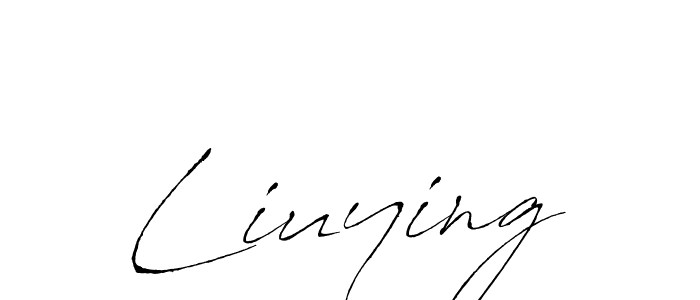 Make a beautiful signature design for name Liuying. With this signature (Antro_Vectra) style, you can create a handwritten signature for free. Liuying signature style 6 images and pictures png