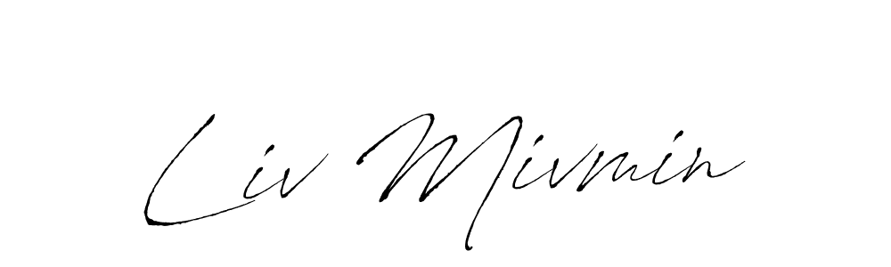 Also You can easily find your signature by using the search form. We will create Liv Mivmin name handwritten signature images for you free of cost using Antro_Vectra sign style. Liv Mivmin signature style 6 images and pictures png