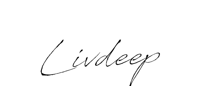 The best way (Antro_Vectra) to make a short signature is to pick only two or three words in your name. The name Livdeep include a total of six letters. For converting this name. Livdeep signature style 6 images and pictures png