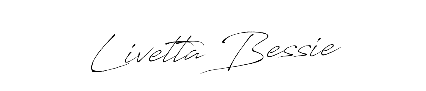 Use a signature maker to create a handwritten signature online. With this signature software, you can design (Antro_Vectra) your own signature for name Livetta Bessie. Livetta Bessie signature style 6 images and pictures png