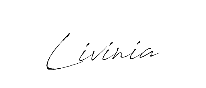 You should practise on your own different ways (Antro_Vectra) to write your name (Livinia) in signature. don't let someone else do it for you. Livinia signature style 6 images and pictures png