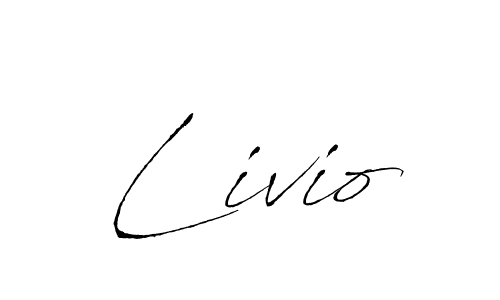 Make a beautiful signature design for name Livio. With this signature (Antro_Vectra) style, you can create a handwritten signature for free. Livio signature style 6 images and pictures png