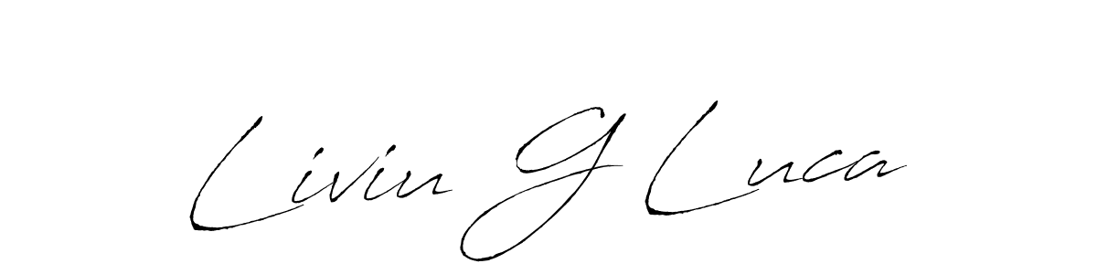 Also we have Liviu G Luca name is the best signature style. Create professional handwritten signature collection using Antro_Vectra autograph style. Liviu G Luca signature style 6 images and pictures png