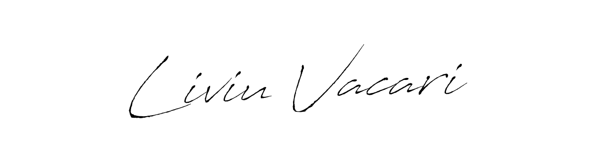 Use a signature maker to create a handwritten signature online. With this signature software, you can design (Antro_Vectra) your own signature for name Liviu Vacari. Liviu Vacari signature style 6 images and pictures png