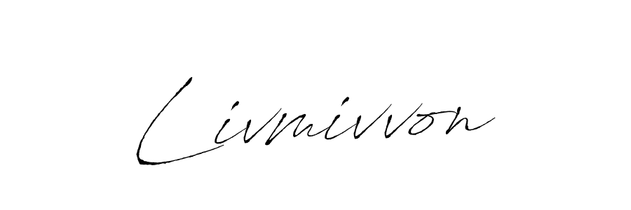 The best way (Antro_Vectra) to make a short signature is to pick only two or three words in your name. The name Livmivvon include a total of six letters. For converting this name. Livmivvon signature style 6 images and pictures png