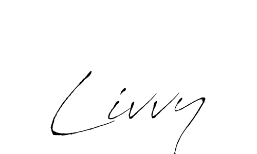 Create a beautiful signature design for name Livvy. With this signature (Antro_Vectra) fonts, you can make a handwritten signature for free. Livvy signature style 6 images and pictures png