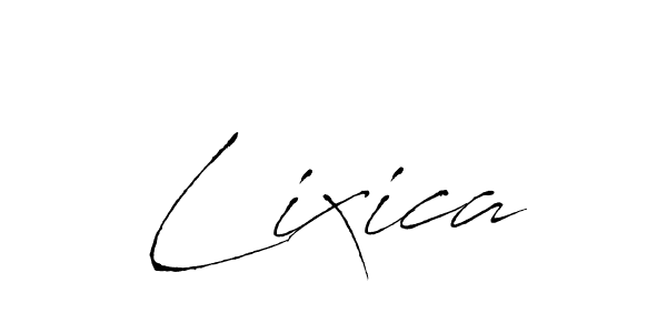 You should practise on your own different ways (Antro_Vectra) to write your name (Lixica) in signature. don't let someone else do it for you. Lixica signature style 6 images and pictures png