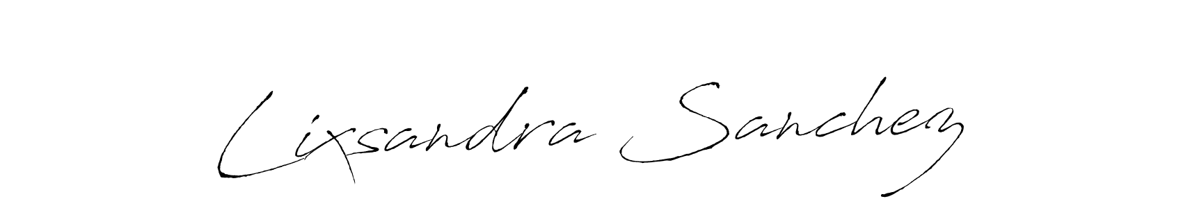 if you are searching for the best signature style for your name Lixsandra Sanchez. so please give up your signature search. here we have designed multiple signature styles  using Antro_Vectra. Lixsandra Sanchez signature style 6 images and pictures png