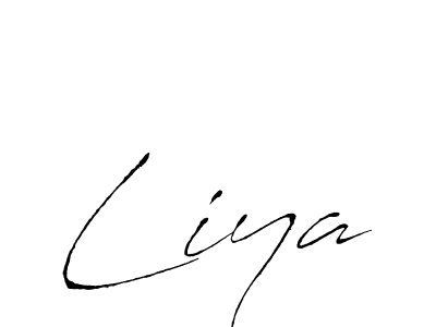 Liya stylish signature style. Best Handwritten Sign (Antro_Vectra) for my name. Handwritten Signature Collection Ideas for my name Liya. Liya signature style 6 images and pictures png