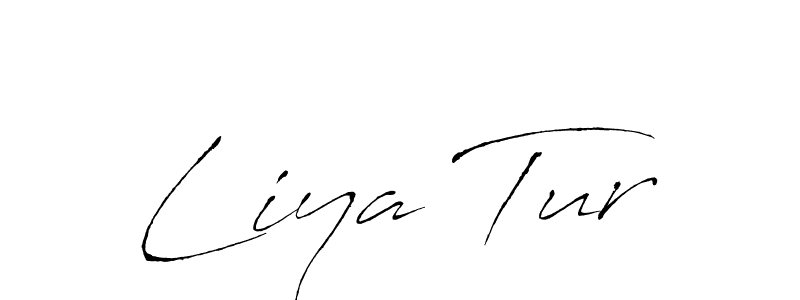 Create a beautiful signature design for name Liya Tur. With this signature (Antro_Vectra) fonts, you can make a handwritten signature for free. Liya Tur signature style 6 images and pictures png