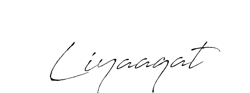 How to make Liyaaqat name signature. Use Antro_Vectra style for creating short signs online. This is the latest handwritten sign. Liyaaqat signature style 6 images and pictures png