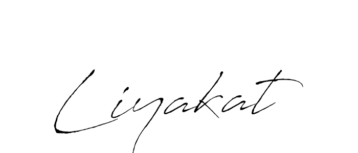 Liyakat stylish signature style. Best Handwritten Sign (Antro_Vectra) for my name. Handwritten Signature Collection Ideas for my name Liyakat. Liyakat signature style 6 images and pictures png