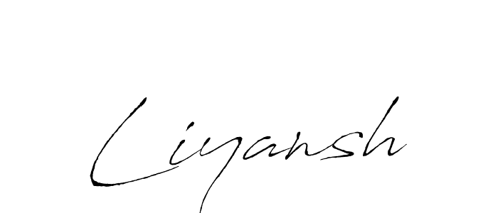 Make a beautiful signature design for name Liyansh. With this signature (Antro_Vectra) style, you can create a handwritten signature for free. Liyansh signature style 6 images and pictures png