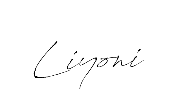 Create a beautiful signature design for name Liyoni. With this signature (Antro_Vectra) fonts, you can make a handwritten signature for free. Liyoni signature style 6 images and pictures png