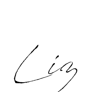 The best way (Antro_Vectra) to make a short signature is to pick only two or three words in your name. The name Liz include a total of six letters. For converting this name. Liz signature style 6 images and pictures png