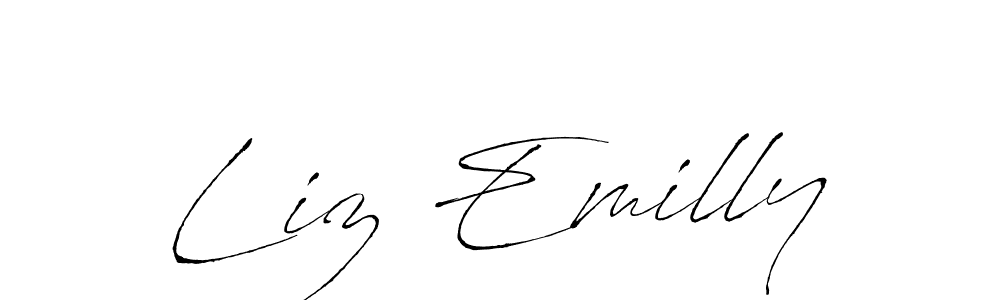 You can use this online signature creator to create a handwritten signature for the name Liz Emilly. This is the best online autograph maker. Liz Emilly signature style 6 images and pictures png