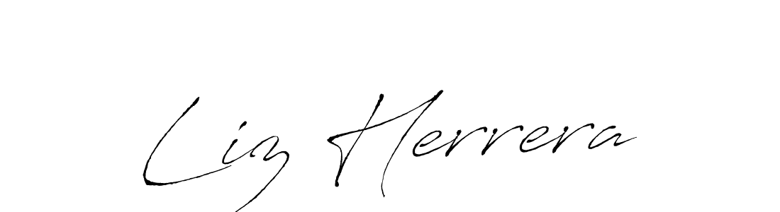 How to make Liz Herrera signature? Antro_Vectra is a professional autograph style. Create handwritten signature for Liz Herrera name. Liz Herrera signature style 6 images and pictures png