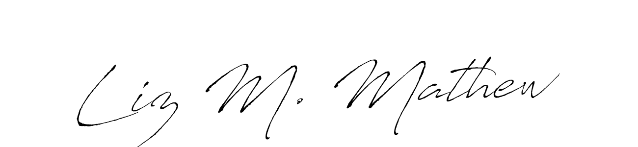 This is the best signature style for the Liz M. Mathew name. Also you like these signature font (Antro_Vectra). Mix name signature. Liz M. Mathew signature style 6 images and pictures png