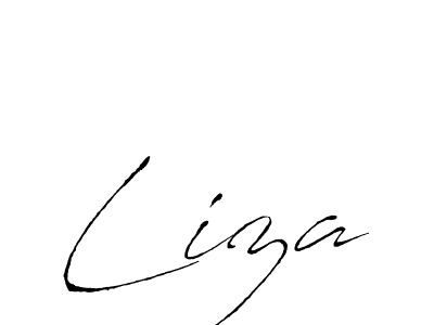 Liza stylish signature style. Best Handwritten Sign (Antro_Vectra) for my name. Handwritten Signature Collection Ideas for my name Liza. Liza signature style 6 images and pictures png