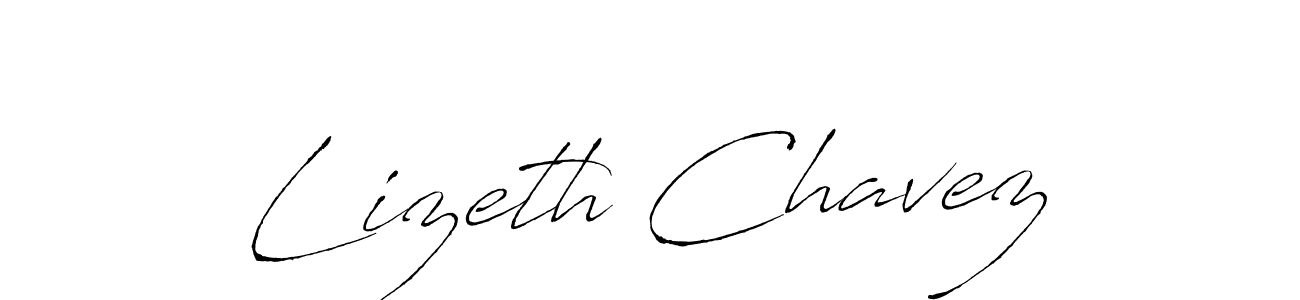 Lizeth Chavez stylish signature style. Best Handwritten Sign (Antro_Vectra) for my name. Handwritten Signature Collection Ideas for my name Lizeth Chavez. Lizeth Chavez signature style 6 images and pictures png