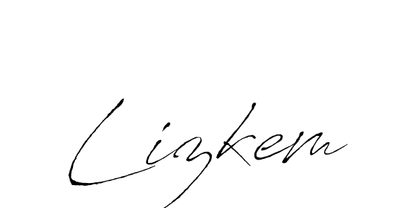 Create a beautiful signature design for name Lizkem. With this signature (Antro_Vectra) fonts, you can make a handwritten signature for free. Lizkem signature style 6 images and pictures png