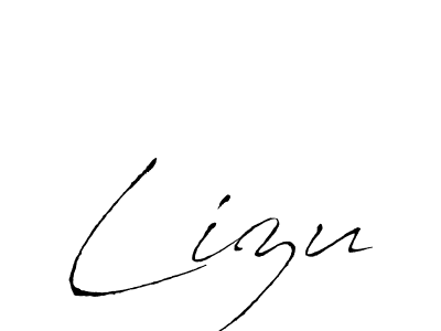 Use a signature maker to create a handwritten signature online. With this signature software, you can design (Antro_Vectra) your own signature for name Lizu. Lizu signature style 6 images and pictures png