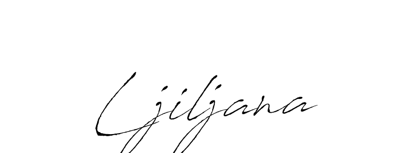 Create a beautiful signature design for name Ljiljana. With this signature (Antro_Vectra) fonts, you can make a handwritten signature for free. Ljiljana signature style 6 images and pictures png