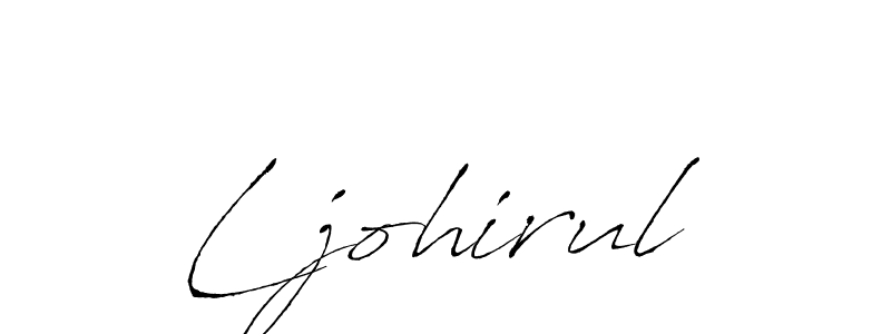 Also You can easily find your signature by using the search form. We will create Ljohirul name handwritten signature images for you free of cost using Antro_Vectra sign style. Ljohirul signature style 6 images and pictures png