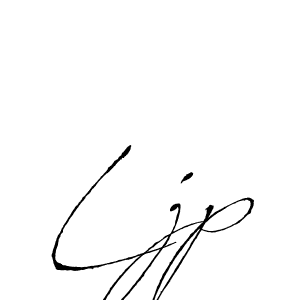 Make a beautiful signature design for name Ljp. With this signature (Antro_Vectra) style, you can create a handwritten signature for free. Ljp signature style 6 images and pictures png