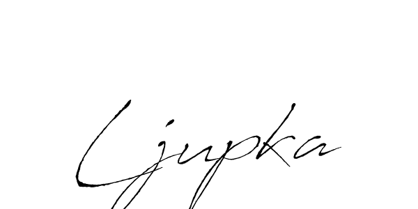 Make a beautiful signature design for name Ljupka. With this signature (Antro_Vectra) style, you can create a handwritten signature for free. Ljupka signature style 6 images and pictures png