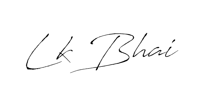 How to Draw Lk Bhai signature style? Antro_Vectra is a latest design signature styles for name Lk Bhai. Lk Bhai signature style 6 images and pictures png