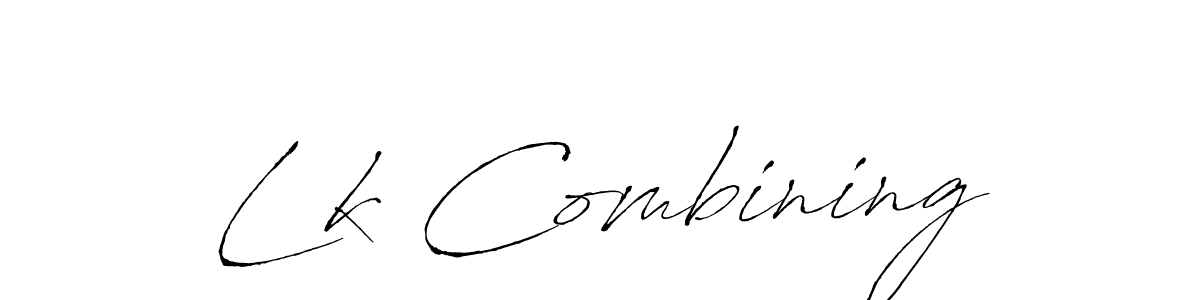 How to Draw Lk Combining signature style? Antro_Vectra is a latest design signature styles for name Lk Combining. Lk Combining signature style 6 images and pictures png