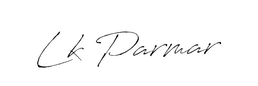 Design your own signature with our free online signature maker. With this signature software, you can create a handwritten (Antro_Vectra) signature for name Lk Parmar. Lk Parmar signature style 6 images and pictures png