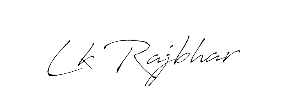 This is the best signature style for the Lk Rajbhar name. Also you like these signature font (Antro_Vectra). Mix name signature. Lk Rajbhar signature style 6 images and pictures png